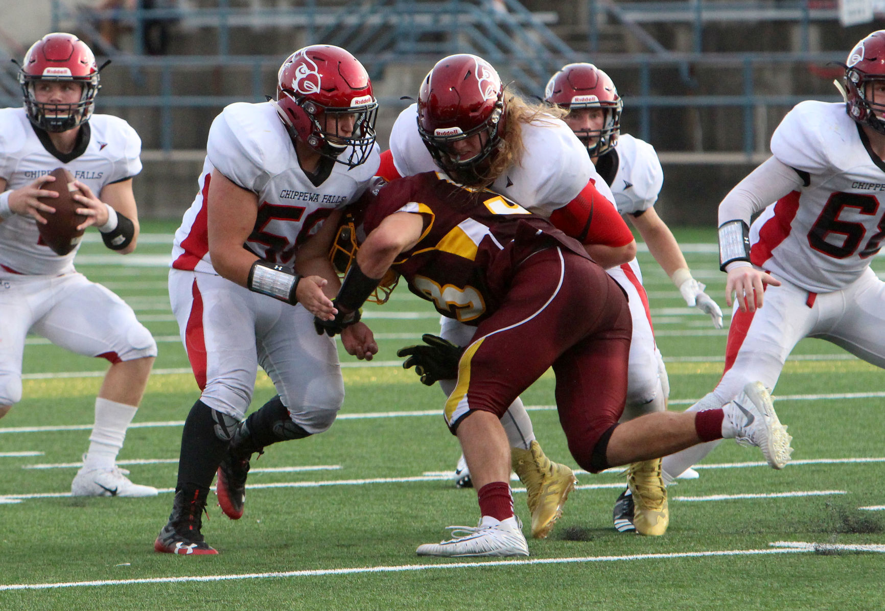 Chi-Hi football at Menomonie 8-31-18
